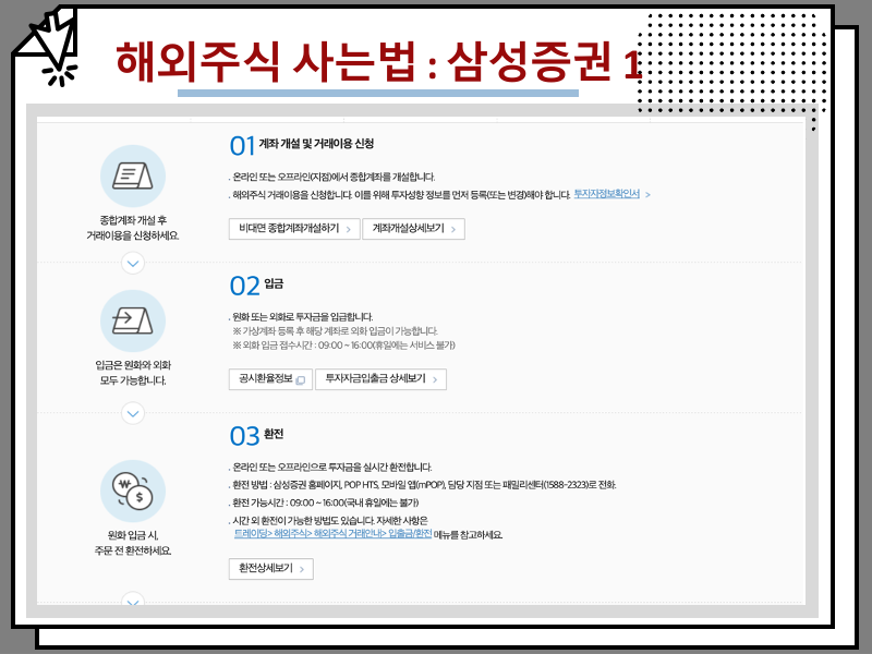 미국 등 해외주식 사는법 및 거래시간 정리 : : 키움 삼성 미래에셋 등