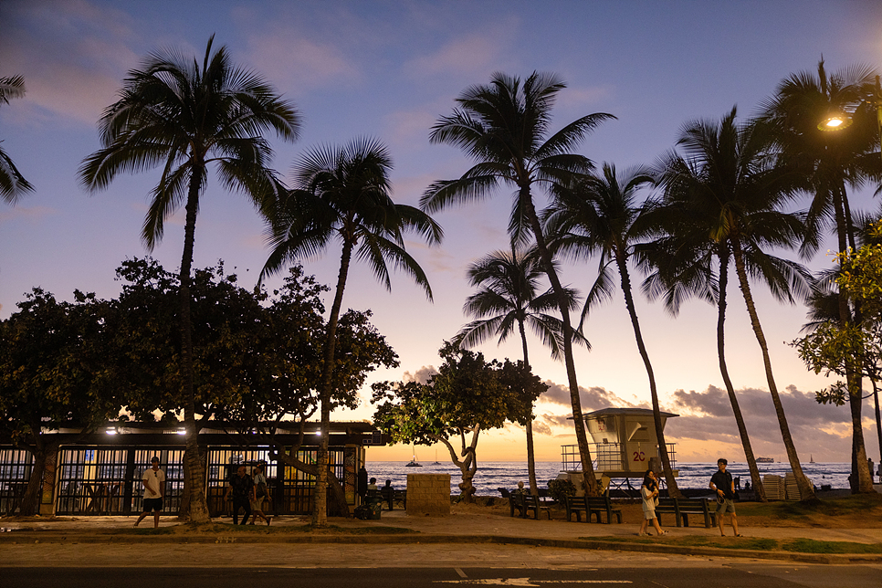 하와이 여행 호놀룰루 와이키키 리조트 호텔 선셋맛집 위치 좋음