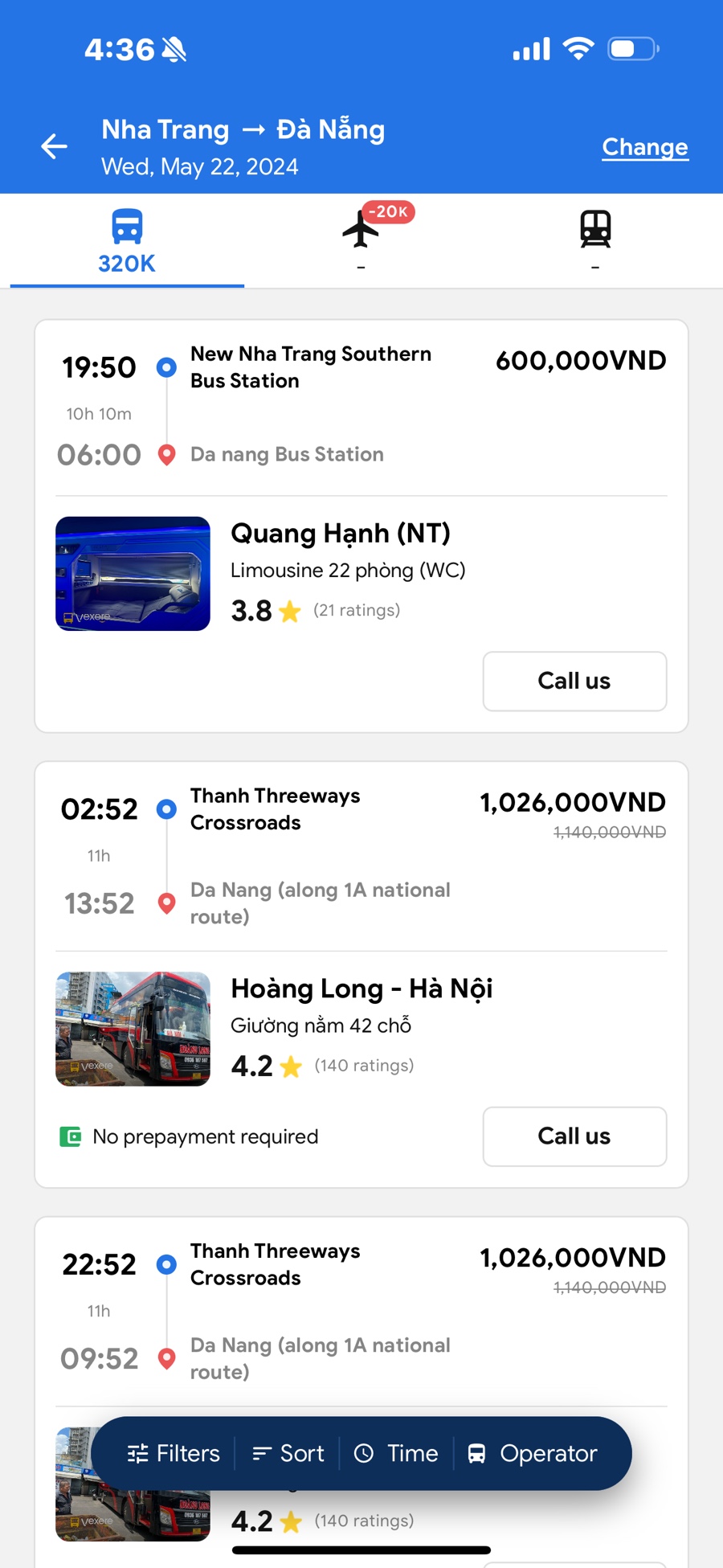 베트남 나트랑 자유여행 나트랑-다낭 슬리핑 버스 예약 방법