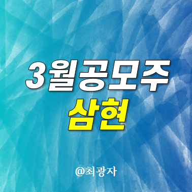 삼현 공모주 청약 공모가 일정 최소 증거금 유통물량 - 투자해볼까?