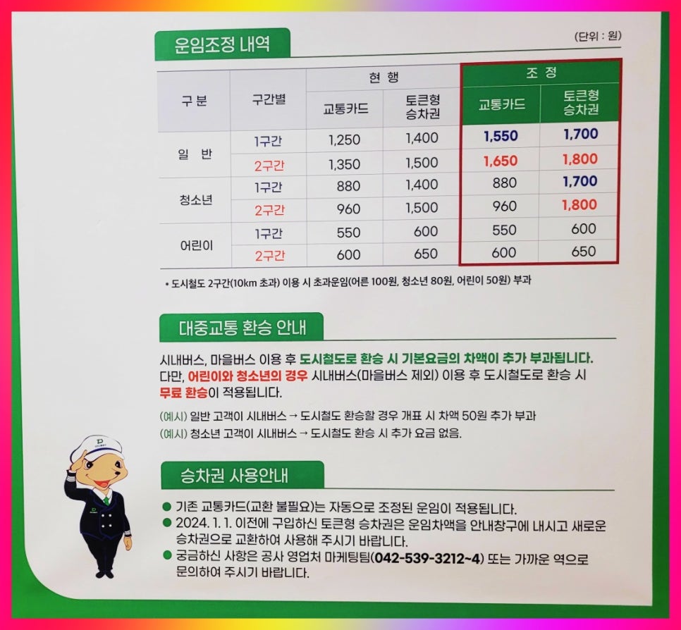 대전 지하철 요금, 시간표, 노선도, 역간 소요시간 알아볼게요