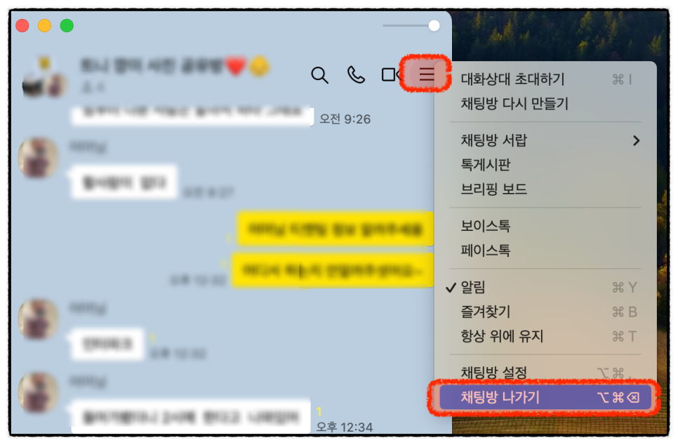 카톡 조용히 나가기 사용 방법, 안 되는 경우는?