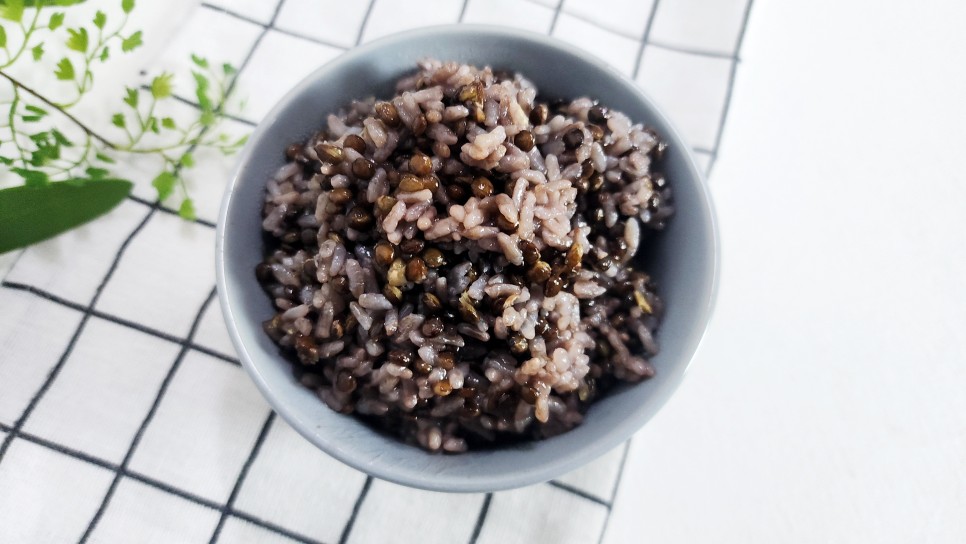 렌틸콩밥 하는법 쌀불리는시간 잡곡밥 만드는법 다이어트에좋은음식 렌틸콩요리