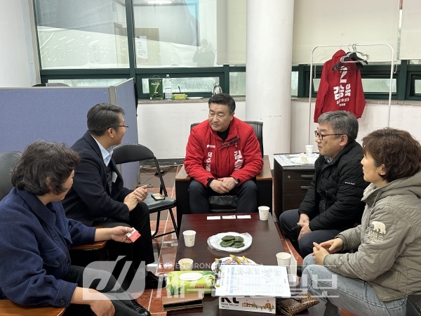 김승욱 후보, 한국후계농업경영인제주시지회 문정식 회장 등 만나 애로사항 청취
