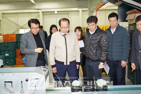 강병삼 제주시장, 서부지역 1차산업 농업현장 방문