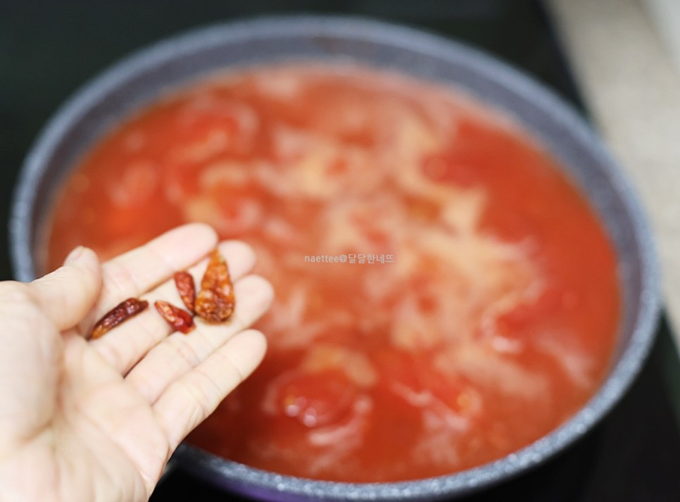 규현 토마토파스타 만들기 홀토마토 원팬파스타 토마토 스파게티