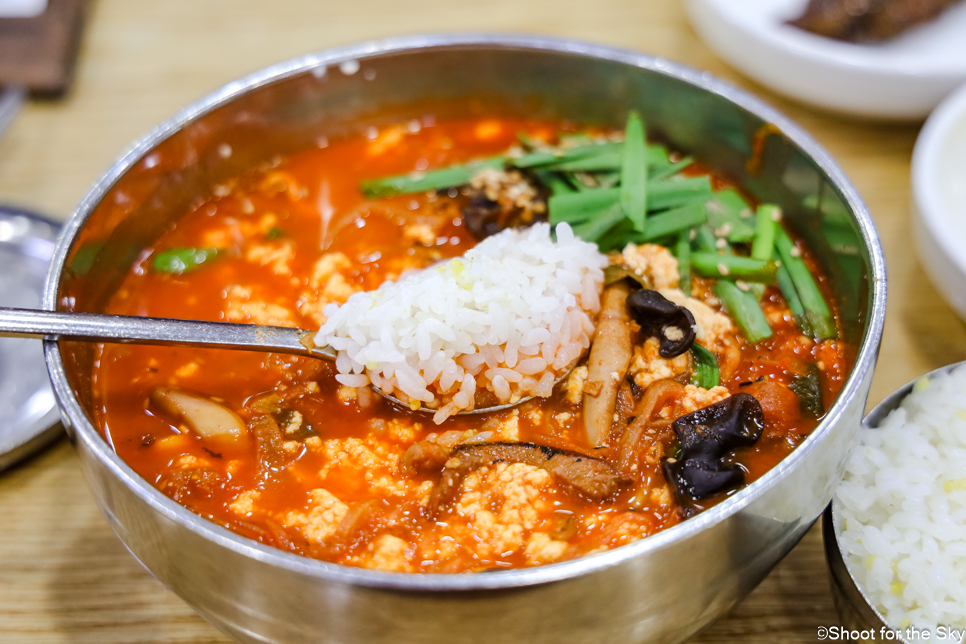 강릉 짬뽕순두부 식도락여행 초당순두부마을 강릉동화가든 아침식사