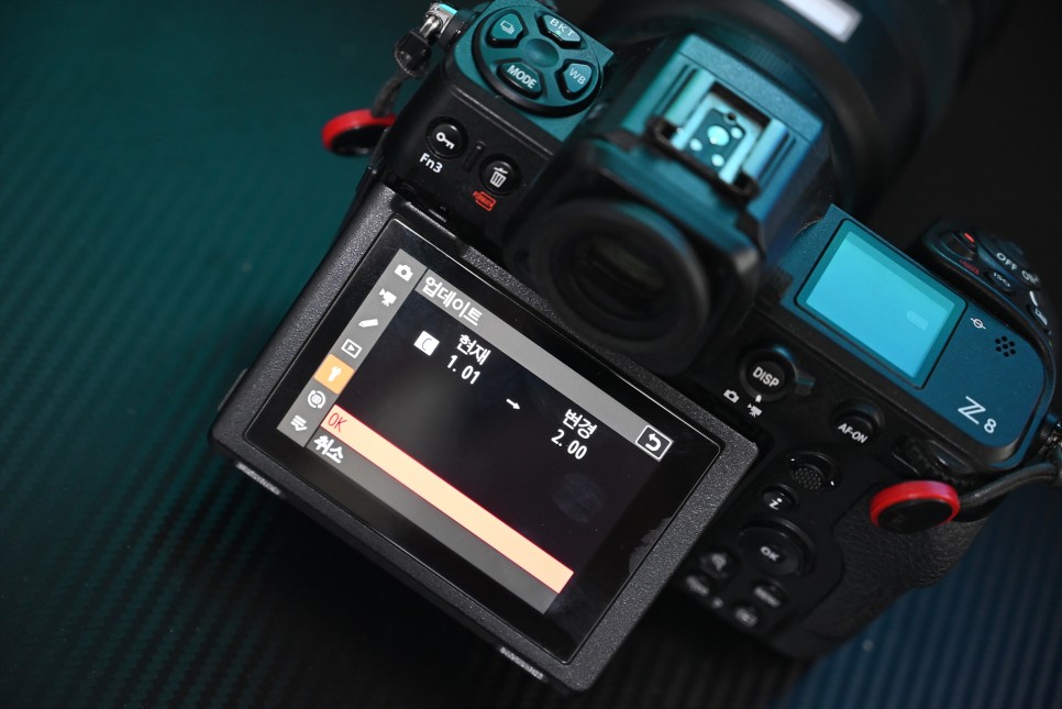 풀프레임 미러리스 카메라 니콘 Z8 펌웨어 2.00 업데이트 방법