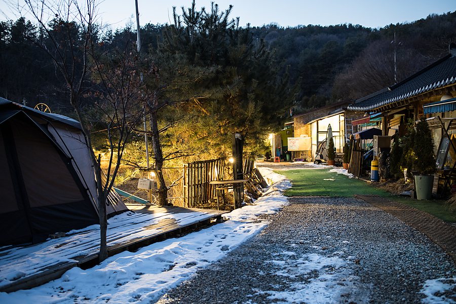 2024년 1월 혼캠 겨울캠핑 한달 장박 캠핑 후기(여주 하늘타리 캠핑장)