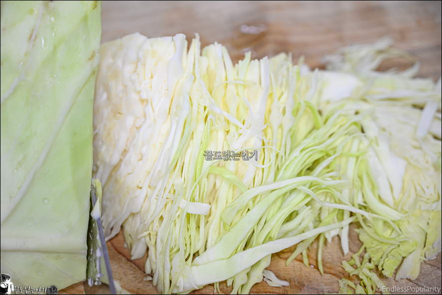 다이어트 양배추 요리 추천 양배추초절임 토핑 유부초밥 만들기