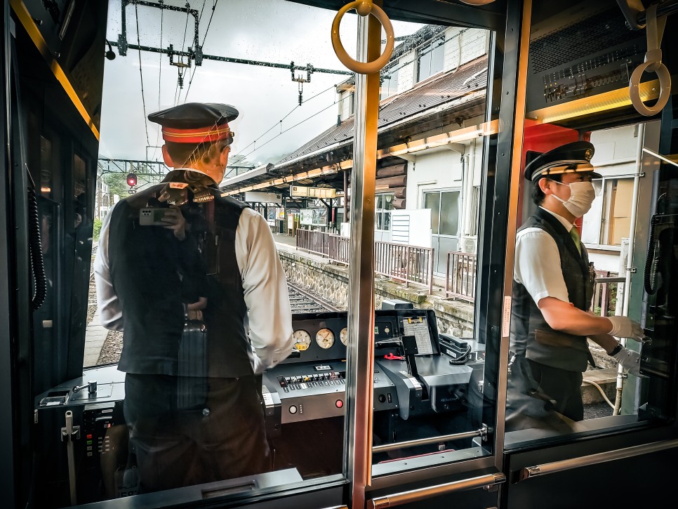 일본 기차여행 관광열차 기관실 운행영상