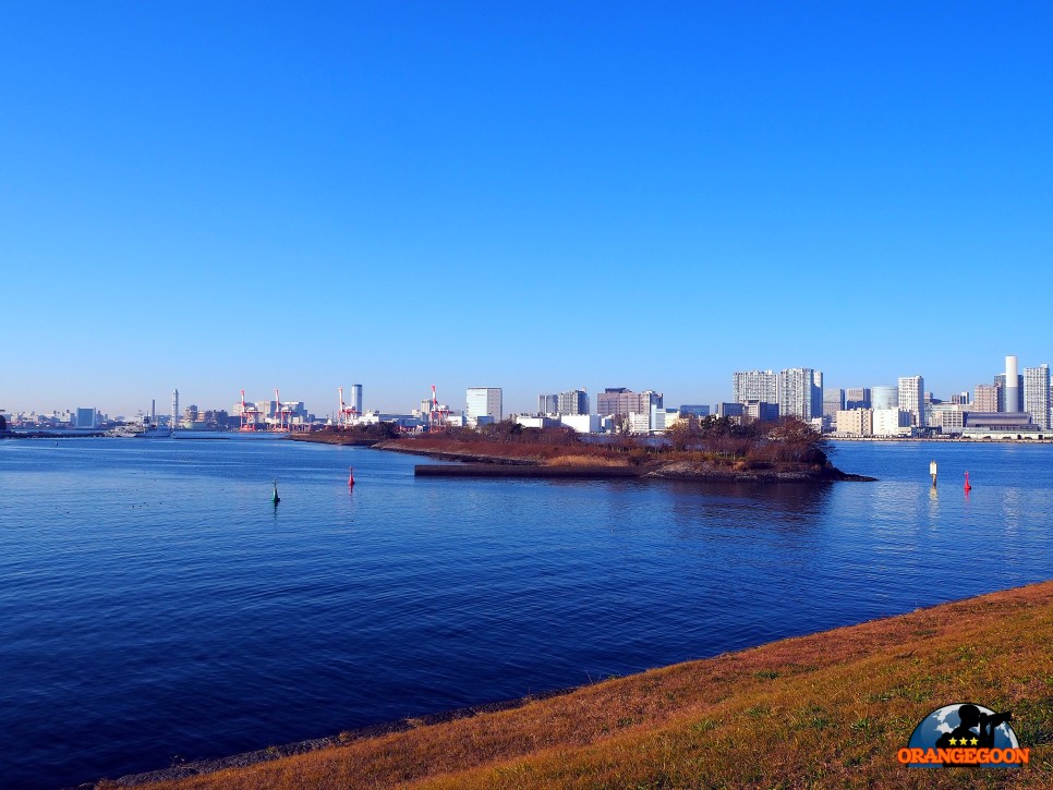(일본 도쿄 / 오다이바) 인공섬에 만들어진 도쿄의 상업, 레저 및 주거 복합 신도시. お台場 Odaiba