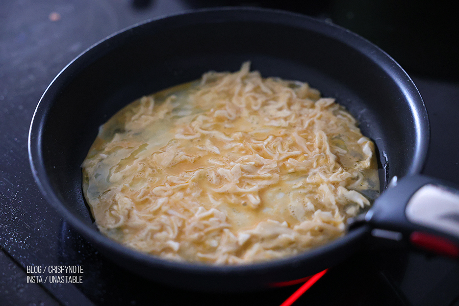 양배추 계란 키토김밥 만들기