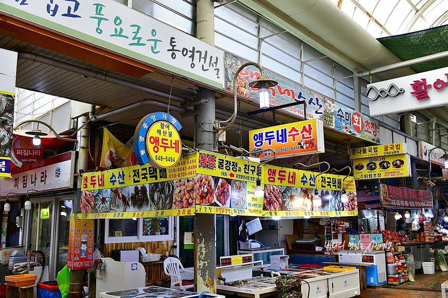 통영 가볼만한곳 중앙시장 활어 서호시장 통영 충무김밥 우짜 시락국 통영 꿀빵