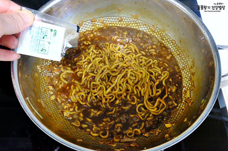 백종원 짜파게티 맛있게 끓이는법 짜장라면 레시피 조합