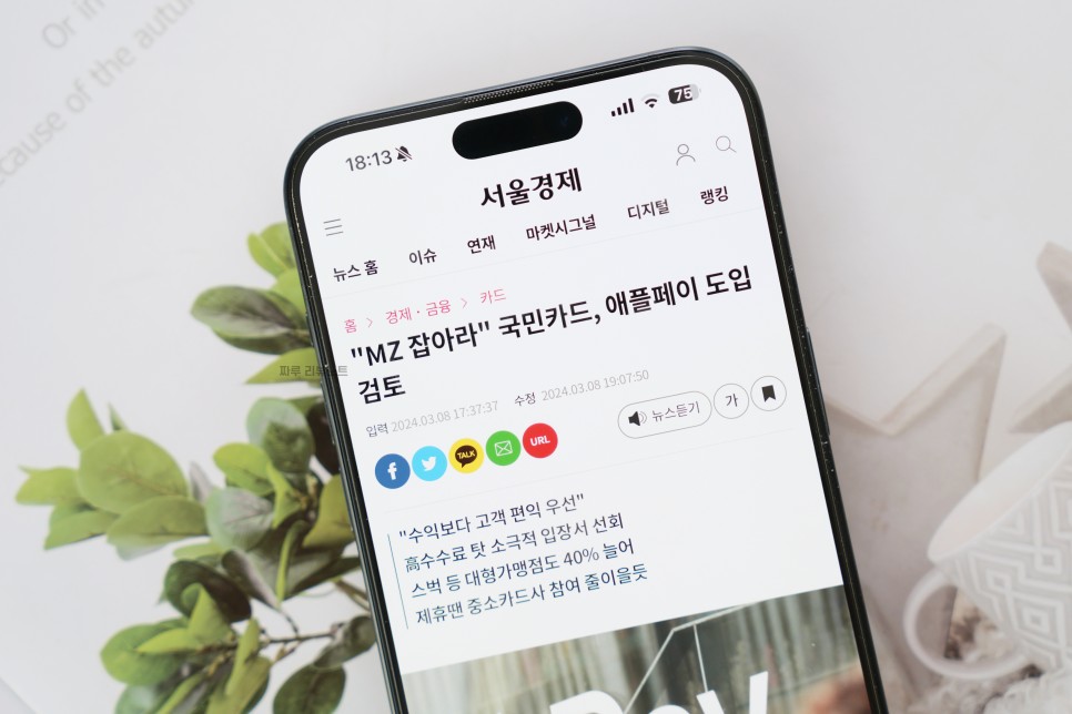 아이폰 애플페이 한국 신한카드 국민카드 교통카드 도입되나?