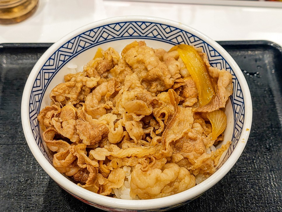 일본 고기덮밥 도쿄돈부리 규동 요시노야 메뉴 후기