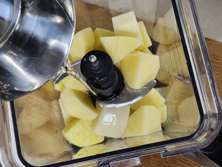 바삭한 감자전 만들기 감자전 믹서기 레시피