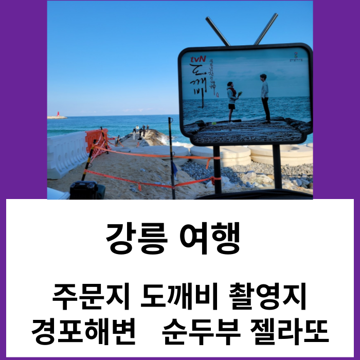 강릉 여행 - 경포 해변 주문진 도깨비 촬영지 순두부 젤라또