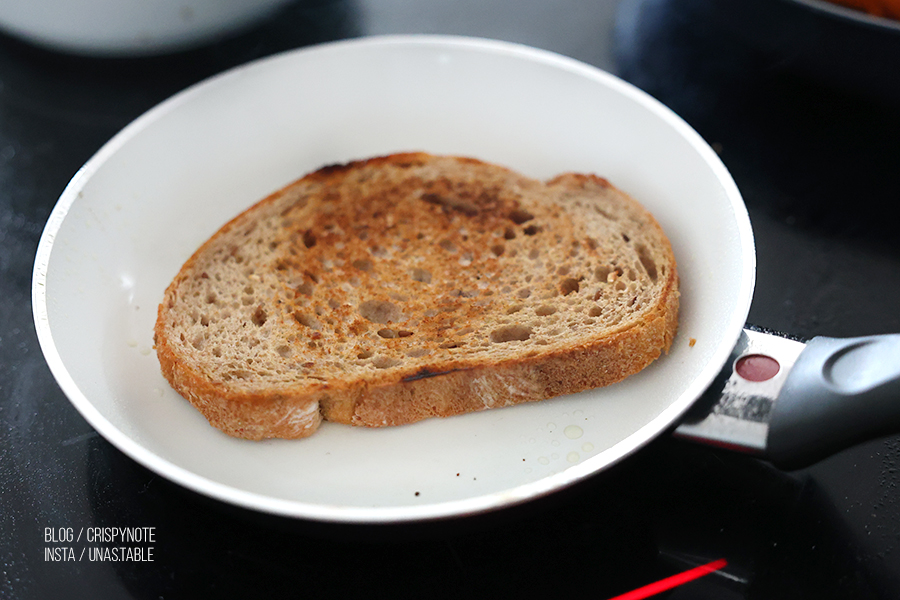 간단한 다이어트 식빵요리 당근 오픈 토스트 레시피