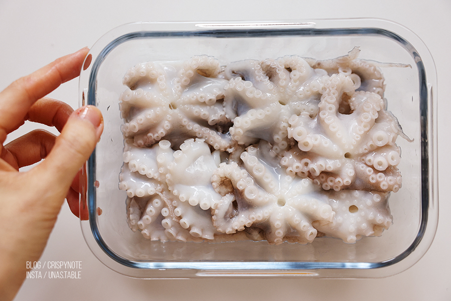 4월 제철음식 활쭈꾸미 손질 보관 냉채 주꾸미 요리