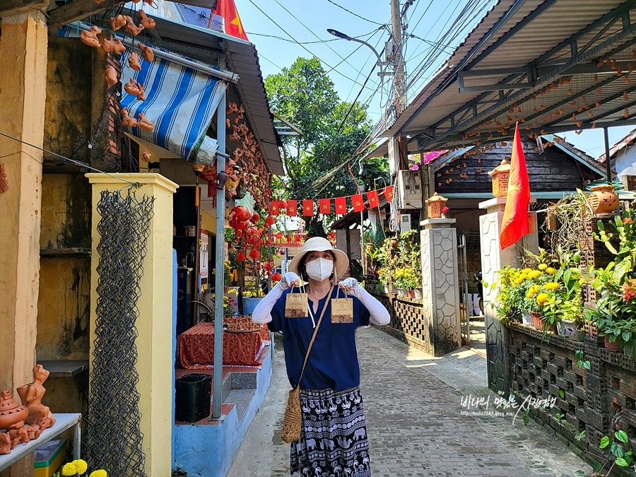 베트남 호이안 여행 호이안 탄하 도자기 마을 무료 기념품 받기