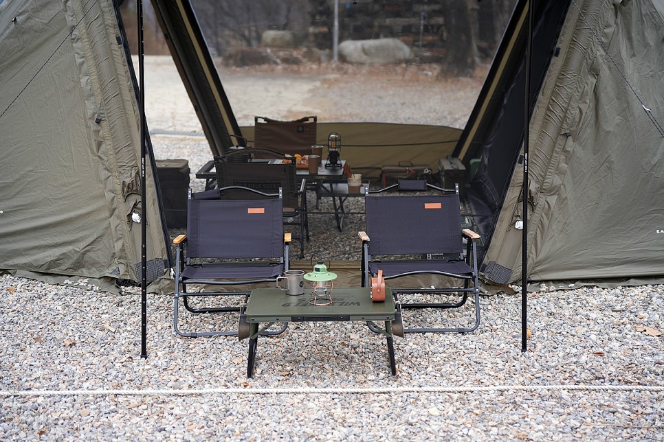 가성비 캠핑의자 1+1 캠프빌리지 캠핑 폴딩체어 편안한 로우체어