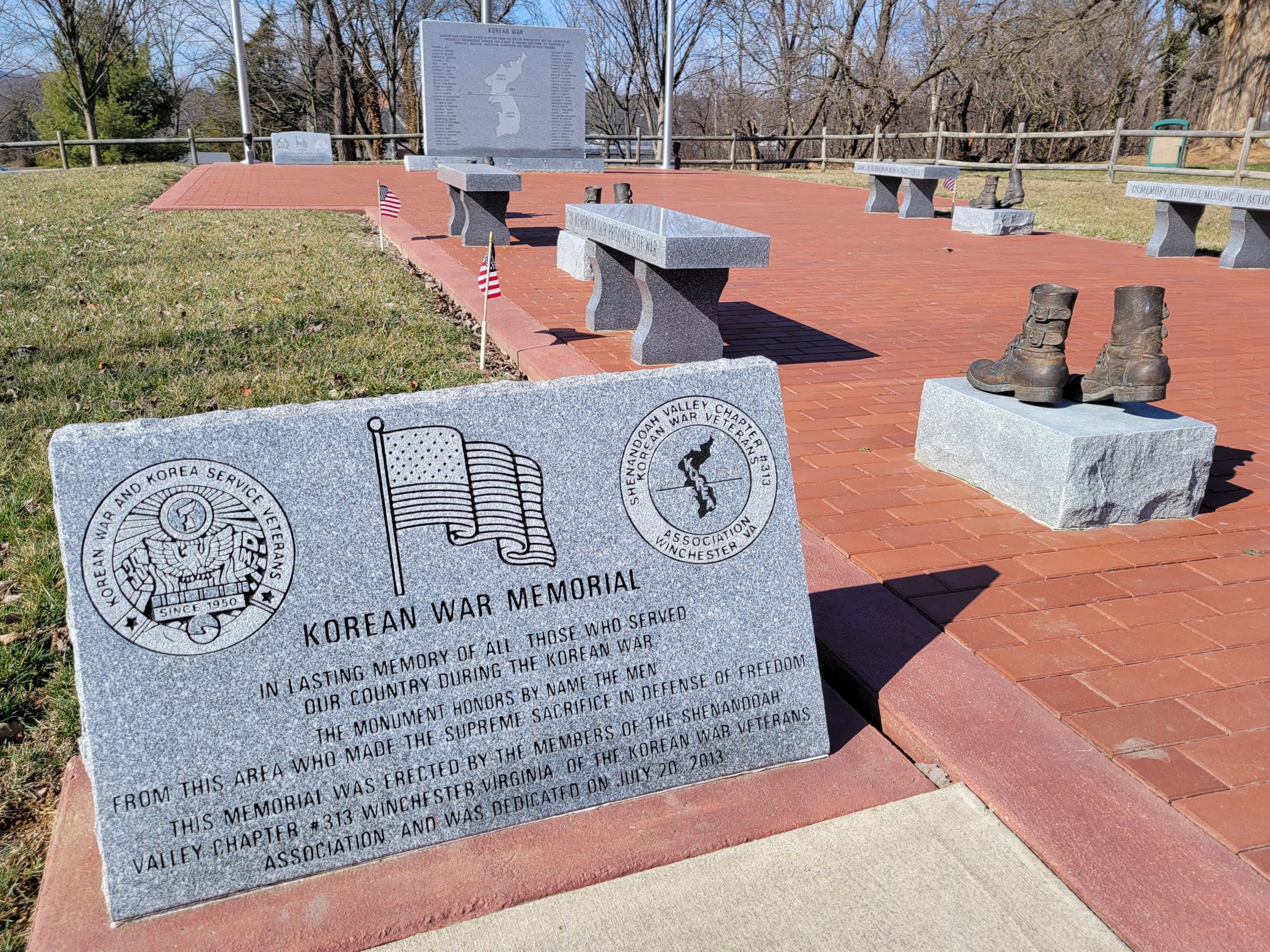 버지니아 쉐난도어밸리 윈체스터(Winchester)의 남북전쟁 공원과 국립 묘지, 그리고 한국전쟁 기념물