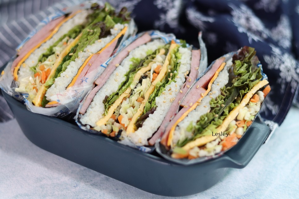 접는 김밥 만들기 네모 김밥 재료 김밥종류