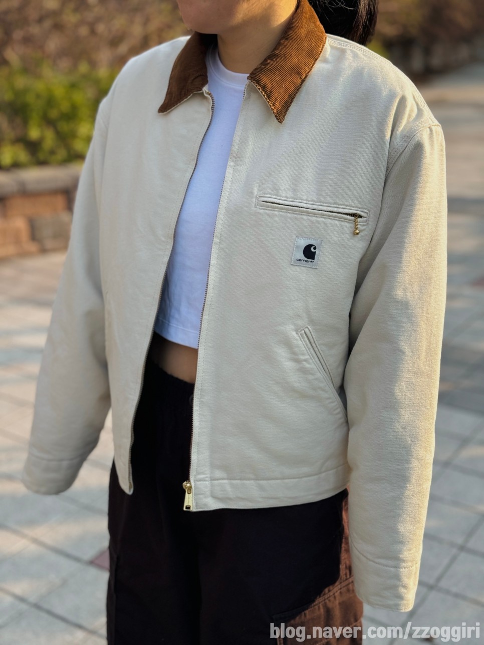 칼하트 WIP 디트로이트 자켓 후기 여자 봄자켓 코디 사이즈