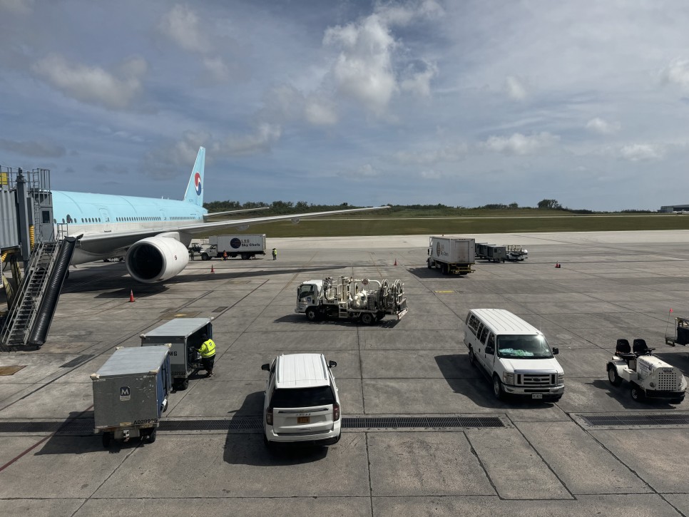 괌 태교여행 : 대한항공 프레스티지 라운지, KE421 (B777-300)프레스티지 슬리퍼 탑승후기