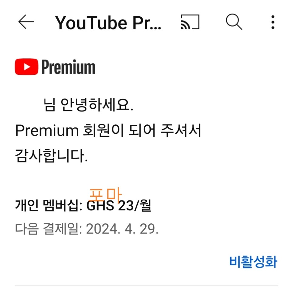 유튜브 프리미엄 우회 성공 후기 $1.75 - VPN 추천