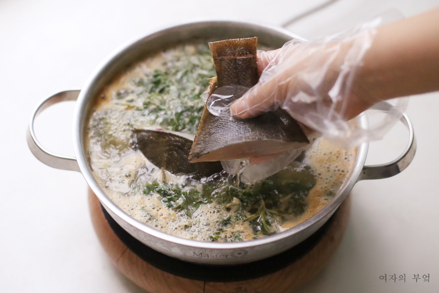 도다리 쑥국 끓이는법 쑥국 만드는 법 쑥된장국 끓이기