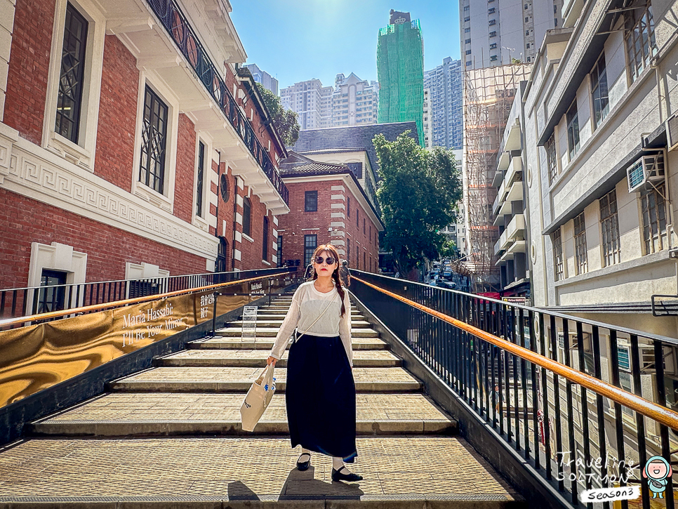 홍콩 여행 루트 미드레벨 에스컬레이터 소호거리 벽화 에그타르트
