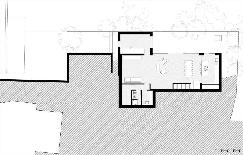 안팎으로 통하는 서재가 딸린 골목 끝 집, Ash Tree House by Edgley Design