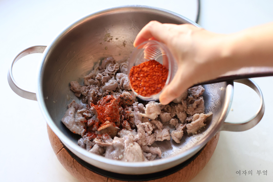 돼지고기 고추장찌개 레시피 류수영 애호박 감자 고추장찌개 만드는 법