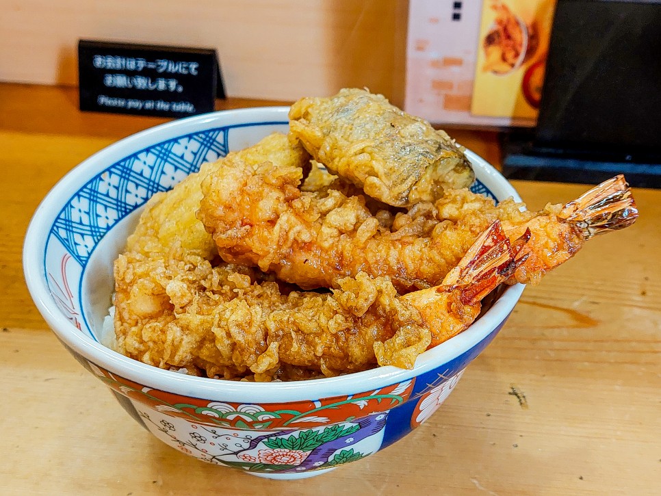 도쿄 아사쿠사 맛집 텐토우 일본 튀김덮밥 텐동 에비동
