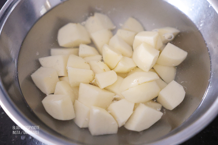 국내산고춧가루 깔끔하게 매운 감자조림 만드는법