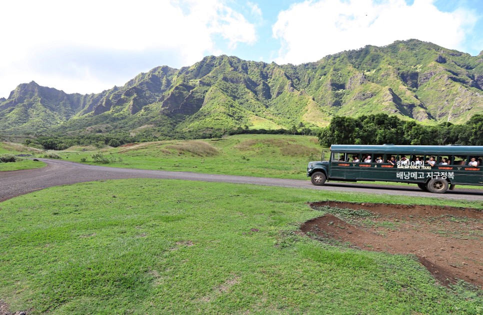 하와이 여행 오아후 섬 최고의 풍경 쿠알로아 랜치 무비투어