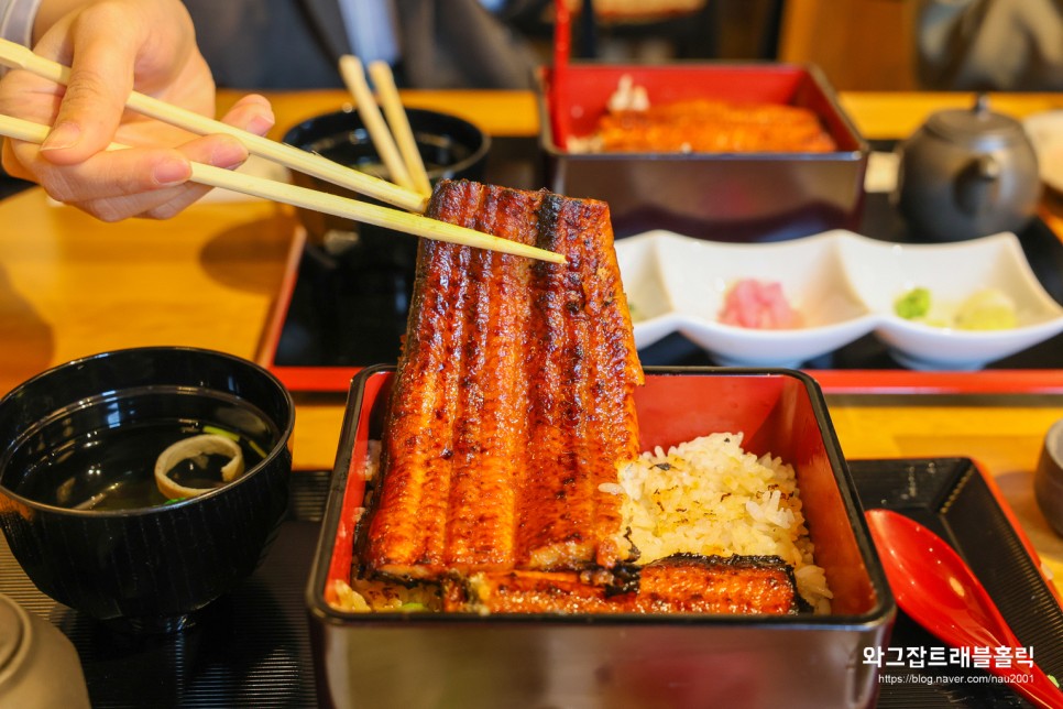 후쿠오카 맛집 장어덮밥 강추! 우나기노 나루세 와타나베도리