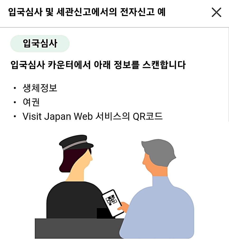 일본여행 준비물 비짓재팬 웹 등록방법 일본 입국 심사 신고서 작성
