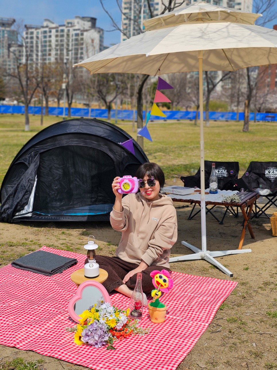 뚝섬유원지 텐트 대여 서울 데이트 장소 뚝섬한강공원 피크닉