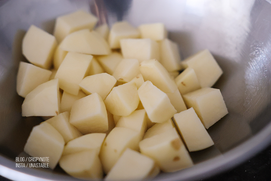 국내산고춧가루 깔끔하게 매운 감자조림 만드는법