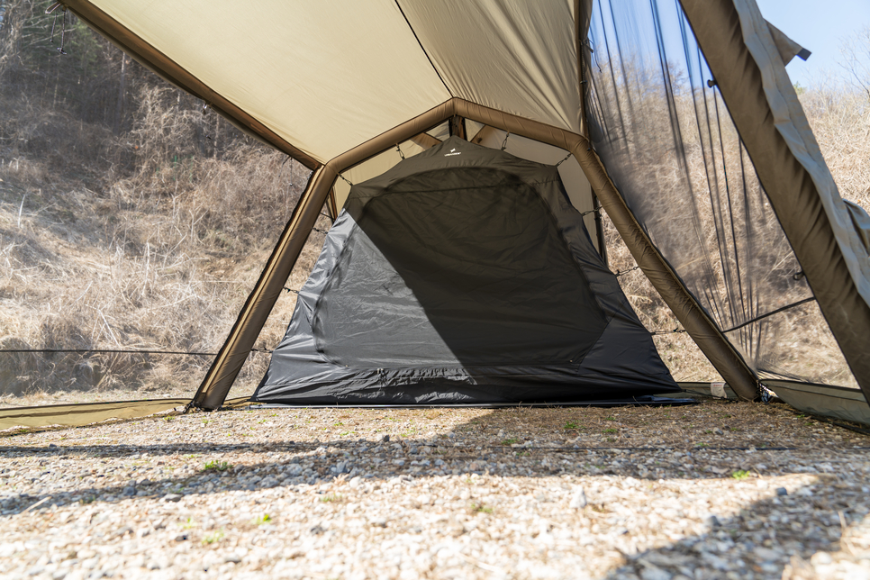캠핑 텐트 추천 설치 쉬운 거실형 에어텐트 어반사이드 이지캐빈