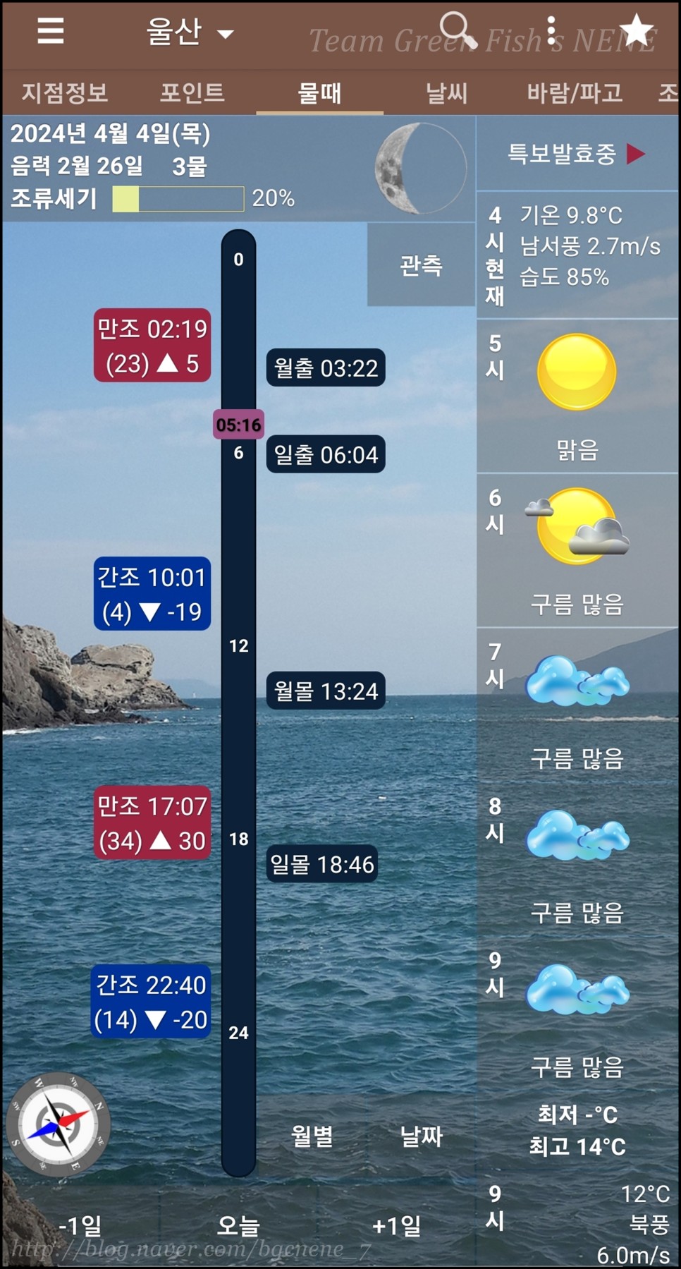 24.04.04 - 울산 울주군 서생면 간절곶(대송)방파제 (우럭(애럭)들에게 포위된 발판 좋은 낚시 포인트)