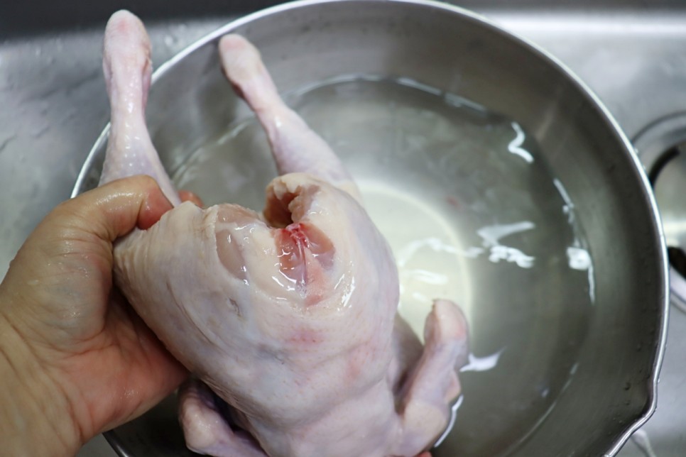 닭곰탕 만들기 압력솥 닭백숙 끓이는법 닭곰탕 다대기 레시피 재료