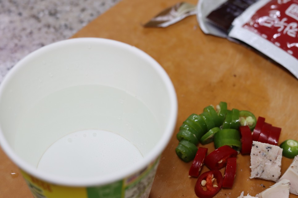 컵누들 찜닭 레시피 덮밥 맛있는 다이어트음식 간단한 요리 레시피