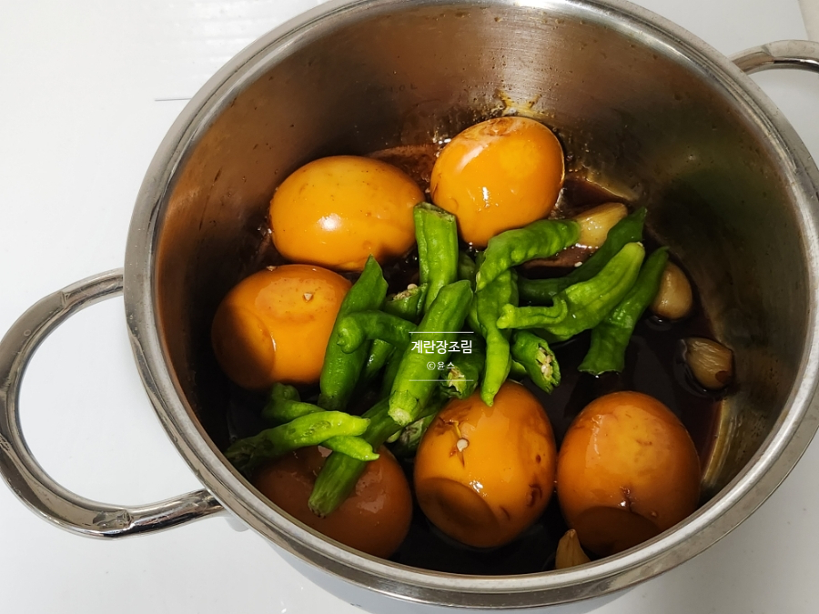 꽈리고추 계란장조림 만들기 간장 계란조림 달걀장조림