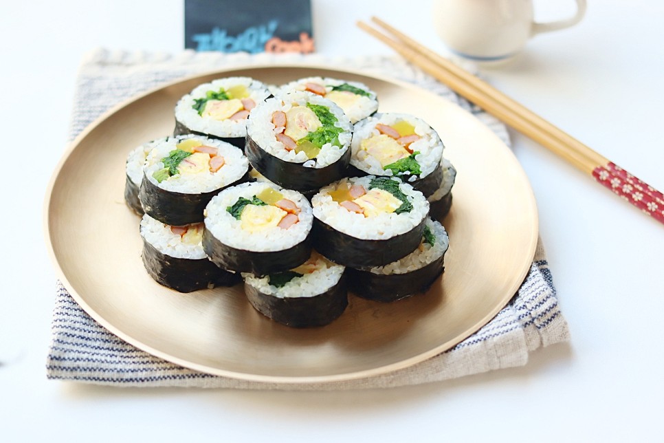 시금치 김밥 레시피 기본 김밥맛있게싸는법 피크닉 도시락 메뉴