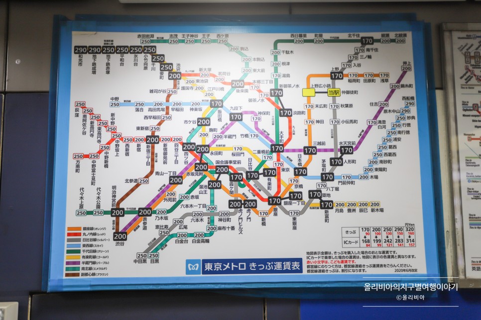 도쿄 지하철 패스 스카이라이너 왕복 예약 나리타에서 도쿄 시내 패스권 팁